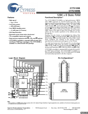CY7C109B-12ZXC image