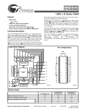 CY7C1018V33 image