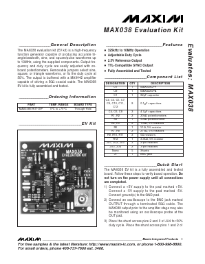 MAX038EVKIT image